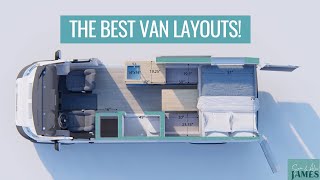 BEST VAN LAYOUTS how to design your van conversion  VAN LIFE BUILD [upl. by Konikow]