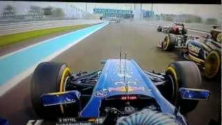 Vettels Overtakes show in Abu Dhabi  2012 [upl. by Sucramraj202]