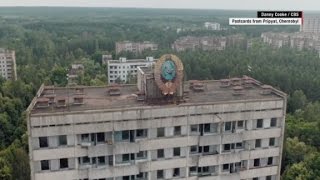 Chernobyl devastation seen from above [upl. by Jessie]