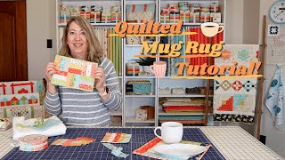 Quick Quilted Mug Rug Tutorial [upl. by Ernaline]