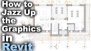 How to Jazz up Floor Plan Graphics in Revit Tutorial [upl. by Dix]