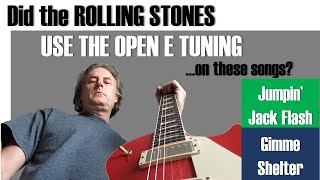 Rolling Stones  Jumpin Jack Flash Gimme Shelter amp the Open E tuning  Guitar lesson [upl. by Eugenia]