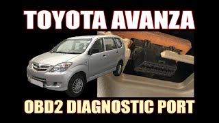 TOYOTA AVANZA  2008   OBD2 DIAGNOSTIC PORT LOCATION [upl. by Eemyaj]