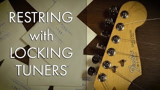 How To Properly ReString Your Locking Tuners  Tone Lab [upl. by Dnomso]