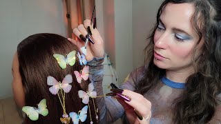 ASMR  Relaxing Hair Play amp Brushing  Tingly Personal Attention [upl. by Lilybel]