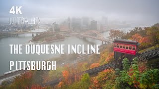 Riding The Duquesne Incline in Pittsburgh PA  Fall 2020 [upl. by Eleumas]