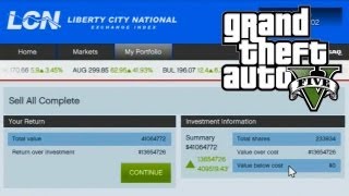 GTA 5  How to Make Money Using The Stock Market Guide GTA V [upl. by Enialb11]