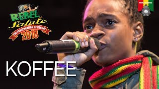 KOFFEE Introduced by Cocoa Tea at Rebel Salute 2018 [upl. by Esirtal987]