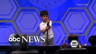 Spelling Bee  6YearOld Kid Makes History at National Spelling Bee [upl. by Ylatan]