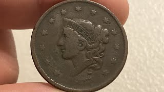 1837 US Coronet Head Large Cent 1 Cent Coin • Values Information Mintage History and More [upl. by Rickard]