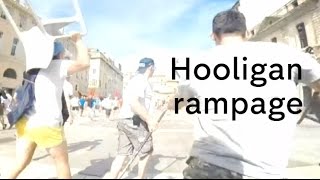 Euro 2016 Russian hooligans film own rampage [upl. by Manouch]