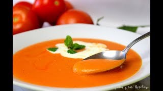 Cómo hacer crema de tomate caliente FÁCIL Y RÁPIDA [upl. by Gold282]