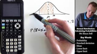 Normal Distribution Calculating Probabilities TI 84 Plus CE [upl. by Janot]