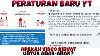 Cara Setting Peraturan Baru Youtube 2020 [upl. by Krysta]