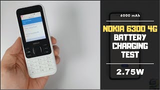 Nokia 6300 4G Battery Charging test 0 to 100  275W charger 1500 mAh [upl. by Assillam]