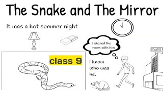 the snake and the mirror class 9 in hindi  class 9 beehive chapter 5 in hindi  full summary [upl. by Starling]