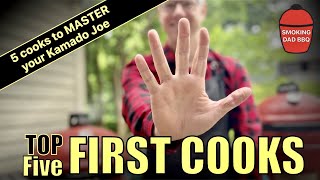 Kamado Joe first use  The FIVE COOKS that will help you MASTER your Kamado Joe [upl. by Odlanra]