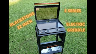 Blackstone 22 inch E Series Electric Griddle Unboxing Assembly and Overview [upl. by Rubel]