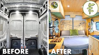 FULL DIY VAN BUILD from Start to Finish  Our Epic Van Life Conversion [upl. by Eibba]