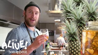 Brad Makes a Fermented Mexican Pineapple Drink Tepache  Its Alive  Bon Appétit [upl. by Amanda409]