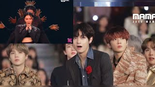 BTS reaction to HwasaMaria Aya Dingga at Mamamoo MAMA 2020 Full [upl. by Genet467]