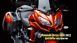 HealTech QuickShifter easy QSE  Dyno test run Kawasaki Versys 1000 [upl. by Einohtna]