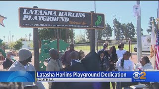 South LA Playground Renamed For Latasha Harlins Teen Shot To Death Weeks After Rodney King Beating [upl. by Honebein]