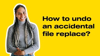 How to undo an accidental file replace in ExcelWordpowerpoint [upl. by Nolad]