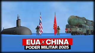 EUA vs CHINA — Comparação Militar 2025 [upl. by Gut181]