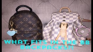 What Fits in the LV Sperone BB amp Palm Springs Mini Backpacks [upl. by Zetnauq]