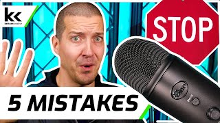 Blue Yeti Microphone  Stop Making These 5 Mistakes [upl. by Nona]