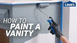 How to Paint a Vanity  Easy Bathroom Updates [upl. by Idnew]