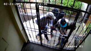 Super Strength Security Gate  CCTV Footage [upl. by Faye847]