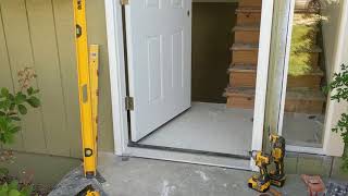 Jeld Wen Front Door Installation  Really crappy products and craftsmanship PART 1 [upl. by Goddart776]