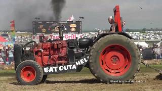 Tractor pulling  Great Dorset Steam Fair England 2019 [upl. by Ymerrej]