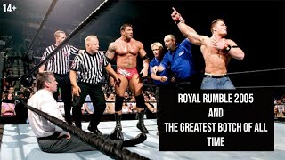 Royal Rumble 2005  The Greatest BOTCH of All Time [upl. by Lesiram39]