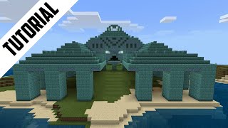 Minecraft How to Build an Ocean Monument Step By Step [upl. by Eanyl]