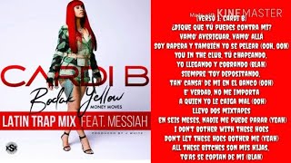 Cardi B Bodak Yellow Latina Trap Remix Lyrics [upl. by Nortal]