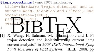 How to Generate References with LaTeX BibTeX [upl. by Heriberto]