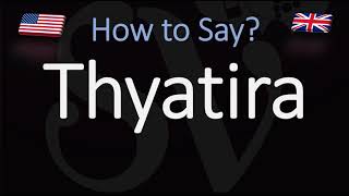 How to Pronounce Thyatira CORRECTLY [upl. by Airdnek596]