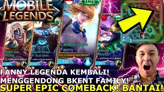 FANNY SPLIT PUSH MENGGILA DENGAN BKENT FAMILY SUPER EPIC COMEBACK BANTAI [upl. by Emylee]