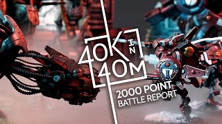 Warhammer 40k Tau vs Chaos 2000 Point Battle Report S02E03 [upl. by Melton]