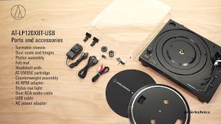 AudioTechnica ATLP120XBTUSB Turntable Setup  Official Video [upl. by Emera771]