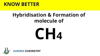 Hybridisation of CH4  SP3 hybridisation  Formation of Methane molecule [upl. by Latsyc690]