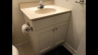 How To Replace A Bathroom Vanity [upl. by Rame]