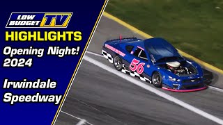 Highlights Irwindale Speedway Opening Night 2024 [upl. by Yelhak]