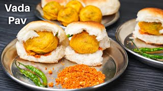 vada pav recipe  बटाटा वडा पाव  how to make vada pav  wada pav [upl. by Oir]