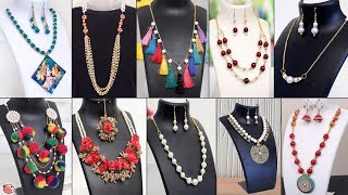 30 Creative Handmade Necklace Ideas  Jewelry Making at Home [upl. by Quintin]