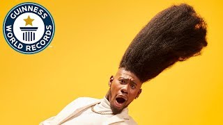 Tallest high top fade  Guinness World Records [upl. by Melisenda987]