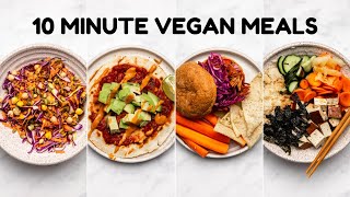 Easy 10 MINUTE Vegan Meals 😋 [upl. by Lancaster]